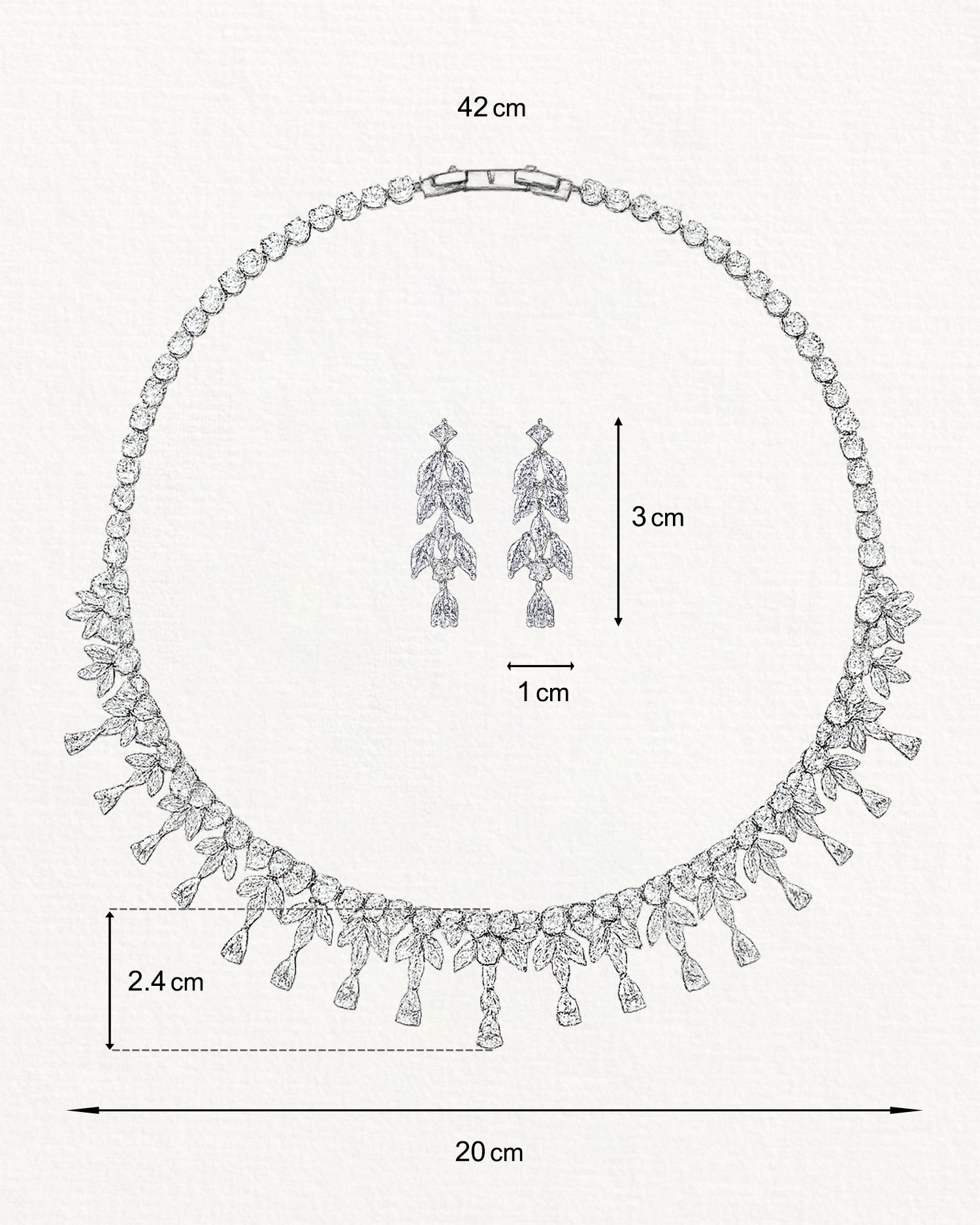 Lyven – Flower Zircon Bridal Set 6