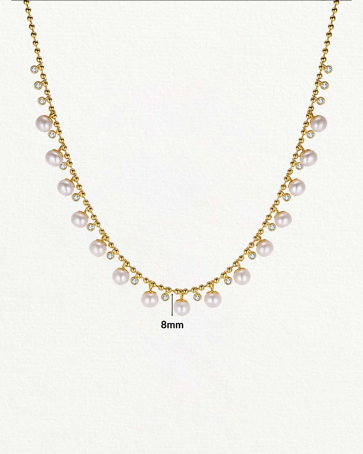 Marielle – Freshwater Pearl Drop Necklace 3
