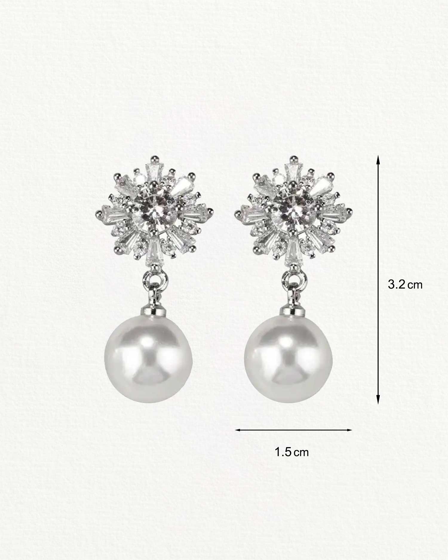 Nivra – Pearl & Zircon Drop Earrings 3