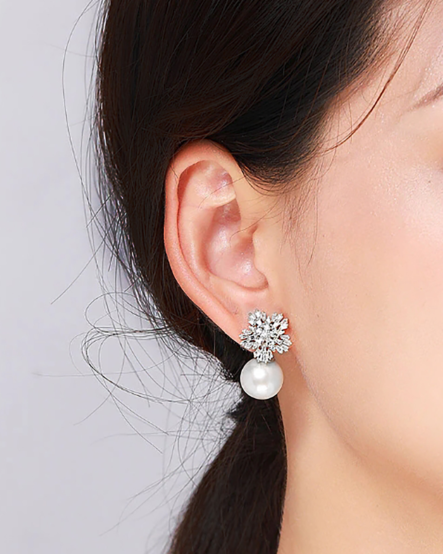 Perola – Pearl Drop Blossom Earrings 2