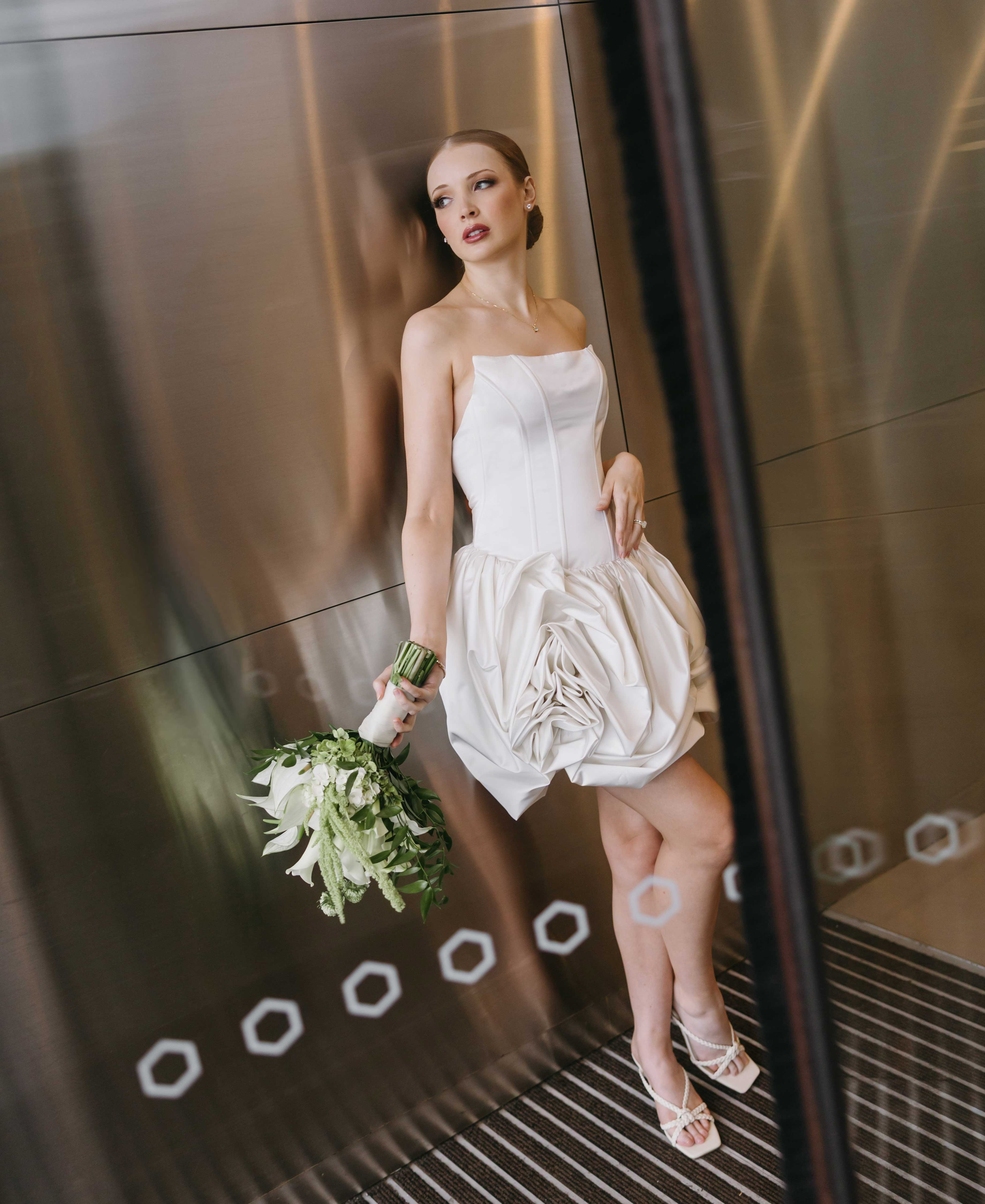 Valette| Couture Mini Bridal Dress 4