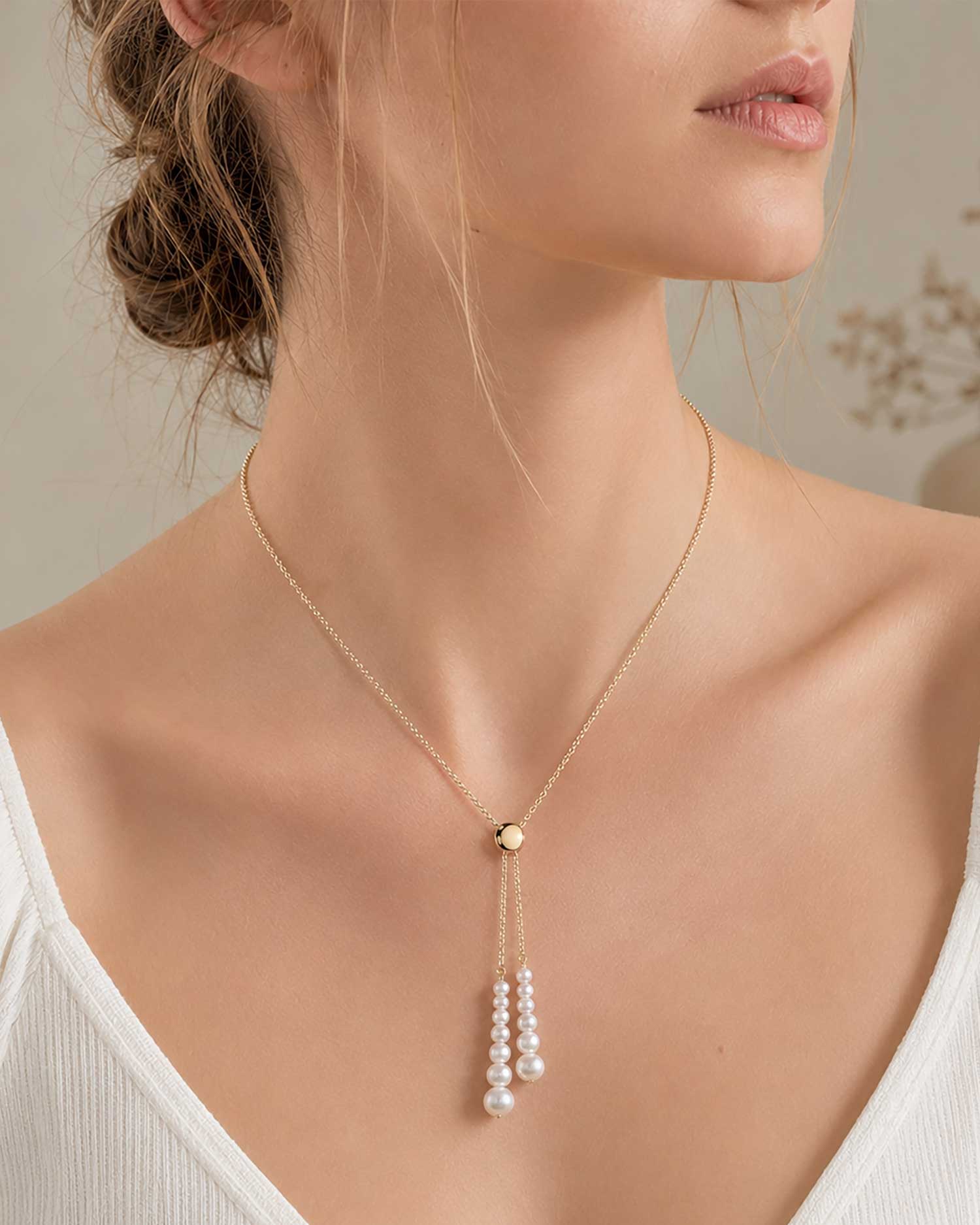 Selene_Freshwater Pearl Lariat Necklace 2