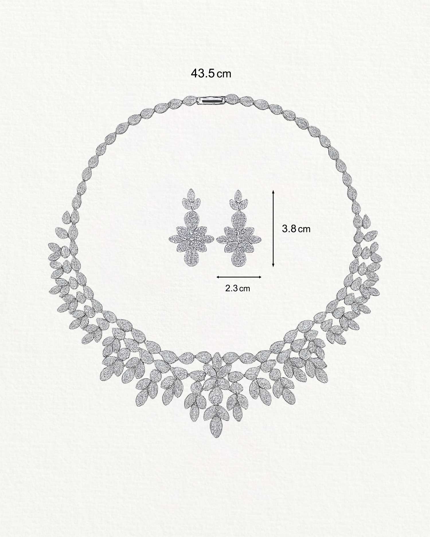 Seren – Floral Zircon Bridal Set 4