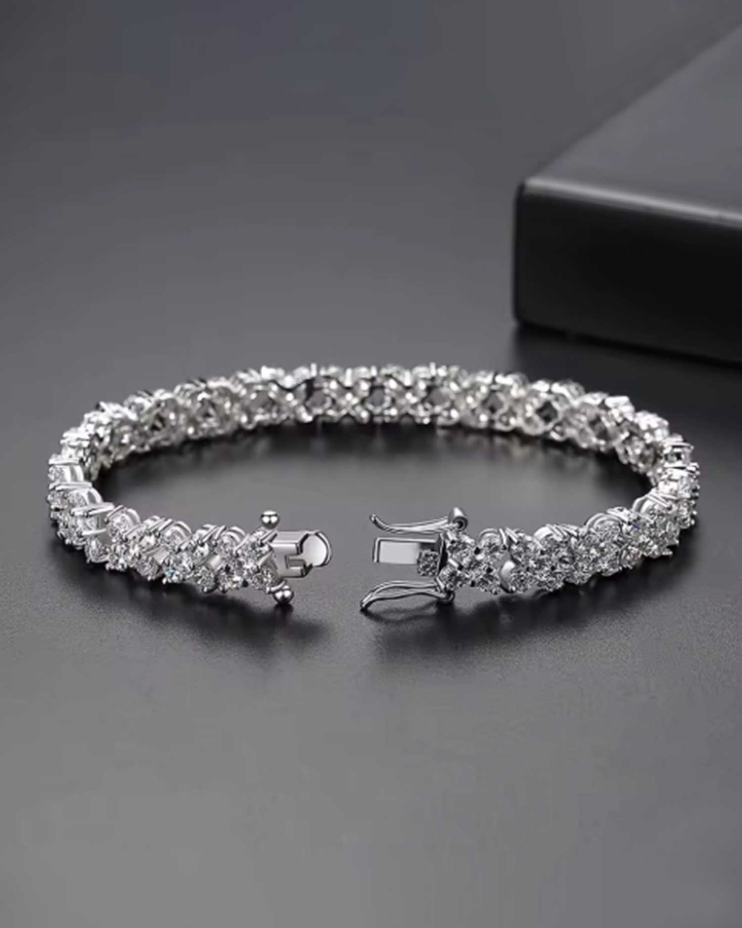 Solene – Floral Zircon Tennis Bracelet 3