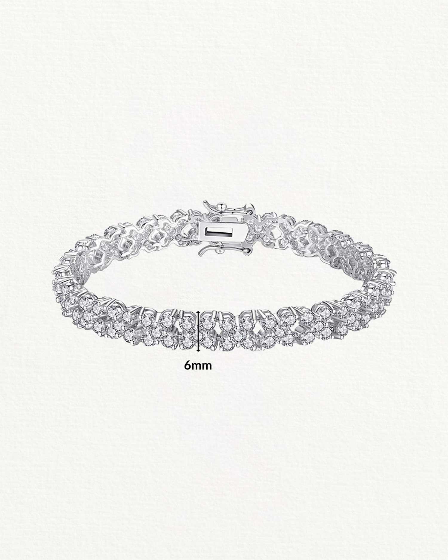 Solene – Floral Zircon Tennis Bracelet 5