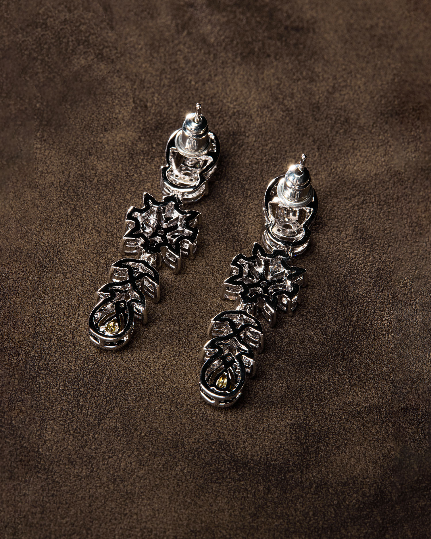 Solis – Yellow & White Zircon Bridal Set 5