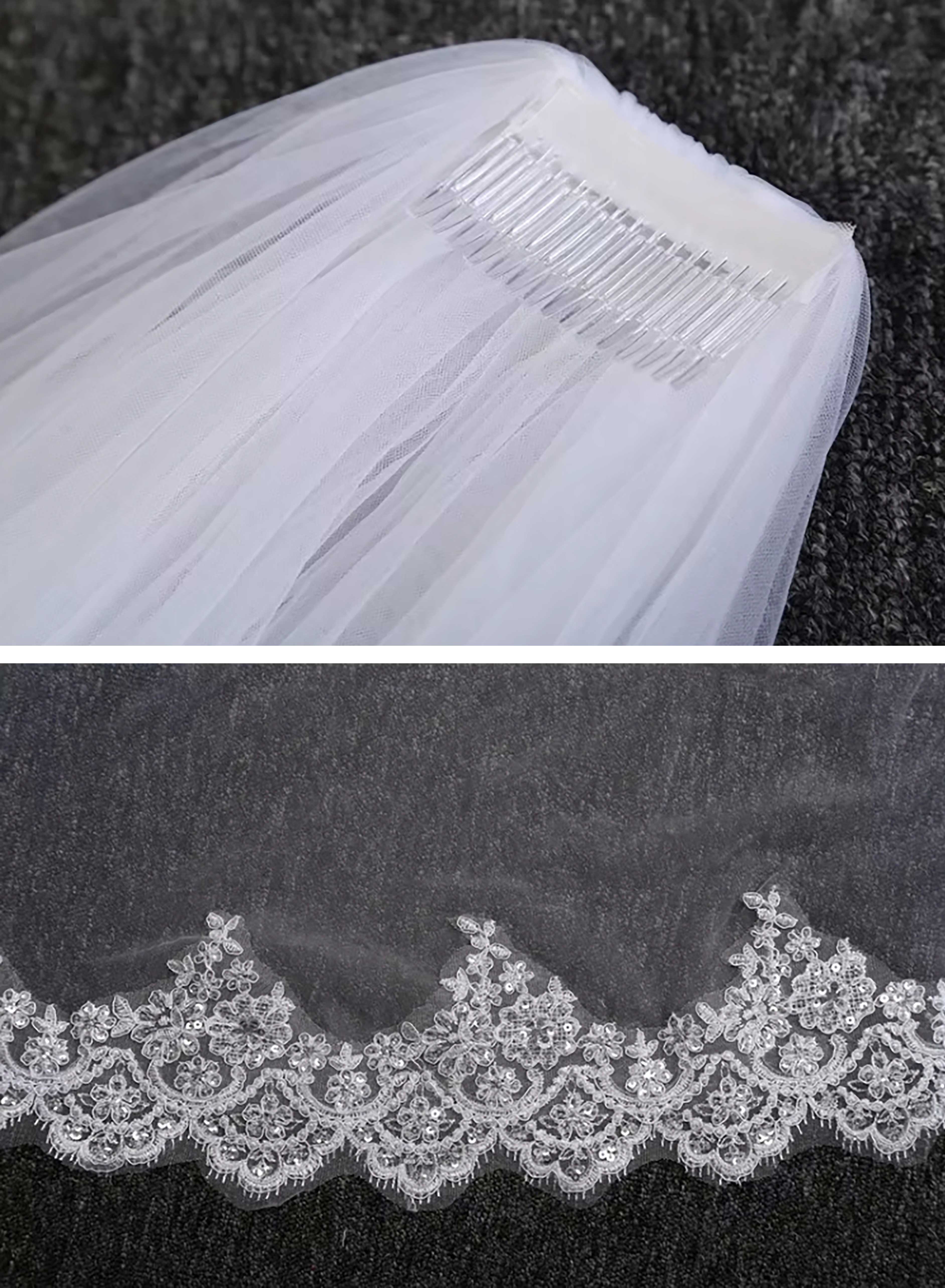 Star – Lace Edge Cathedral Veil 4