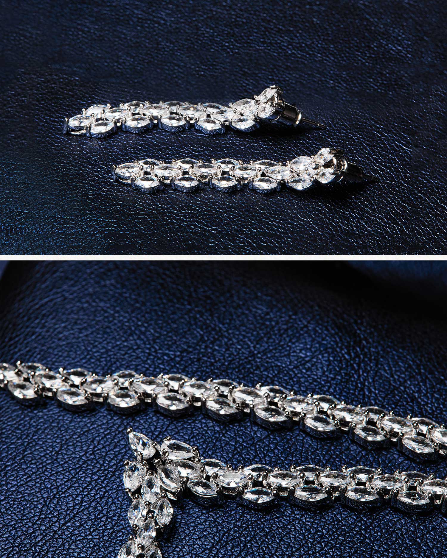 Vionne – Marquise Cluster Zircon Set 3