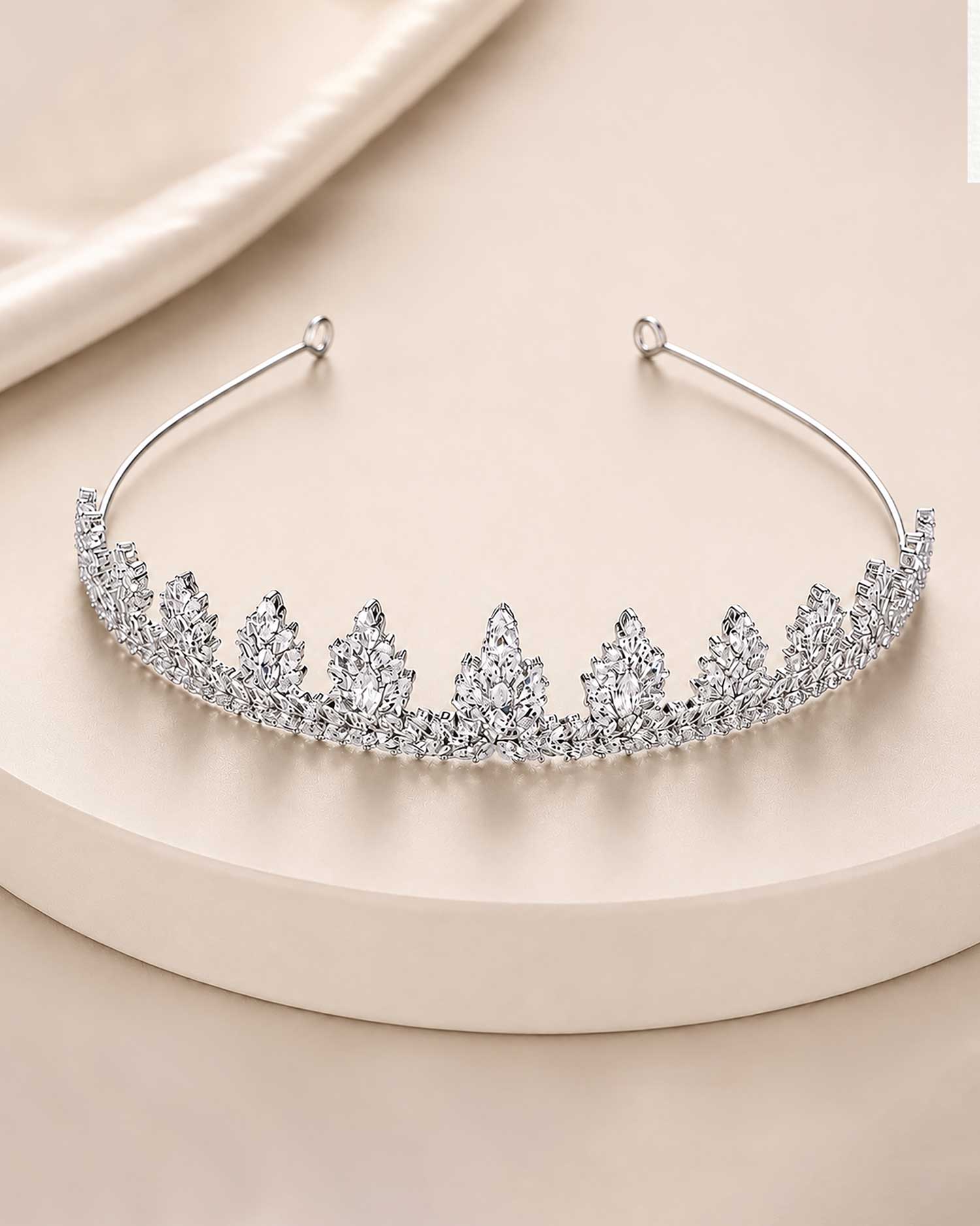 Zenya – Cubic Zircon Bridal Tiara 2
