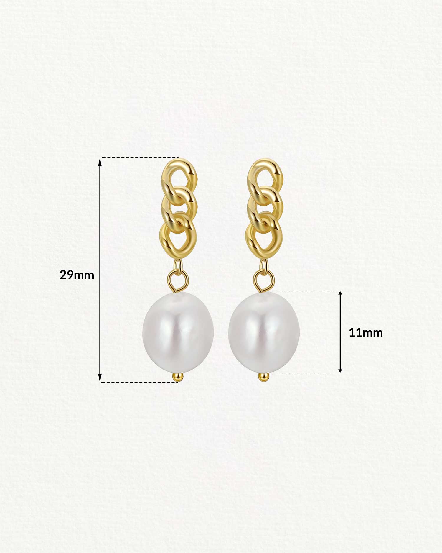 Celia – Freshwater Baroque Pearl Drop Earrings 3
