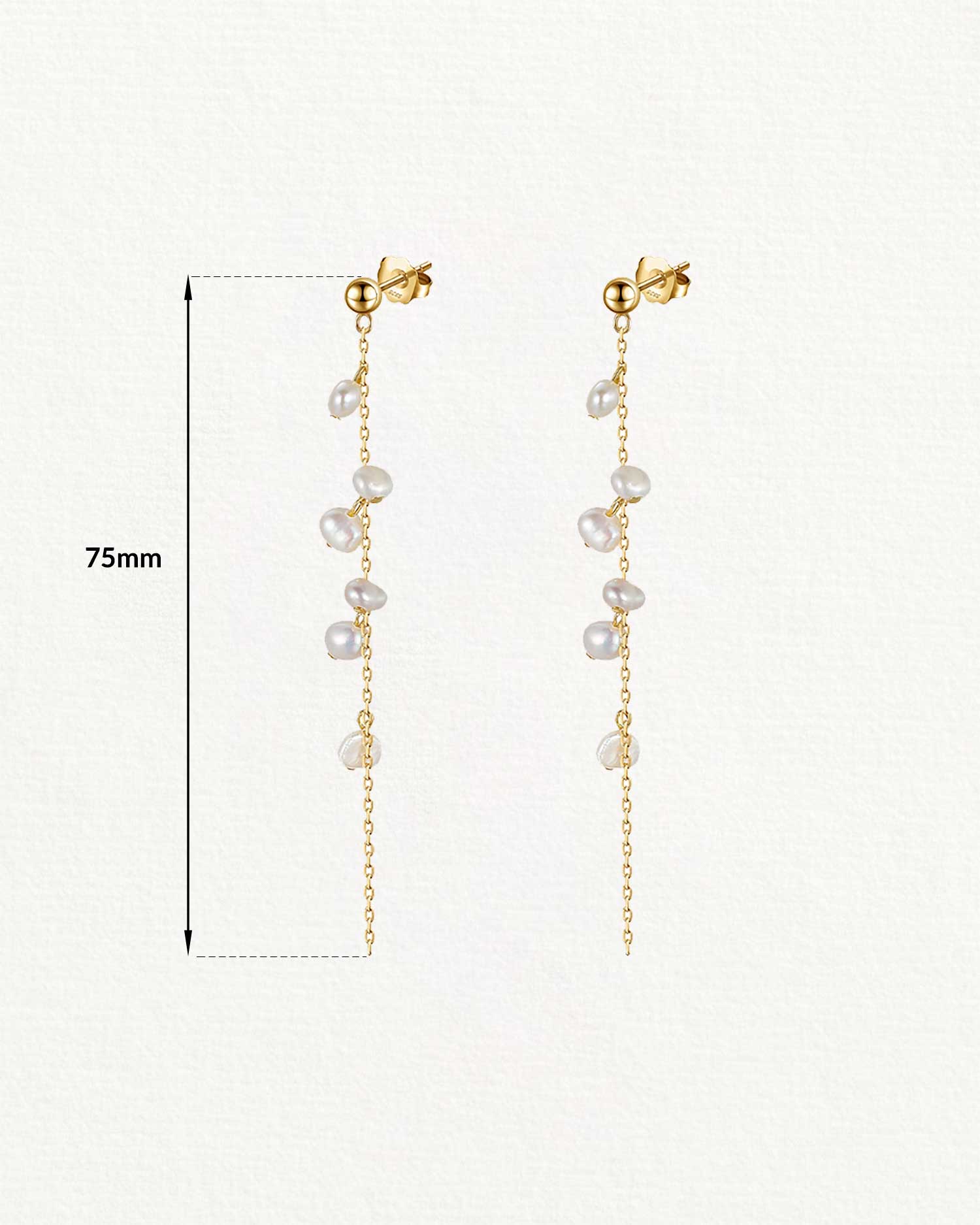 Elin – Freshwater Pearl Drop Earrings 4