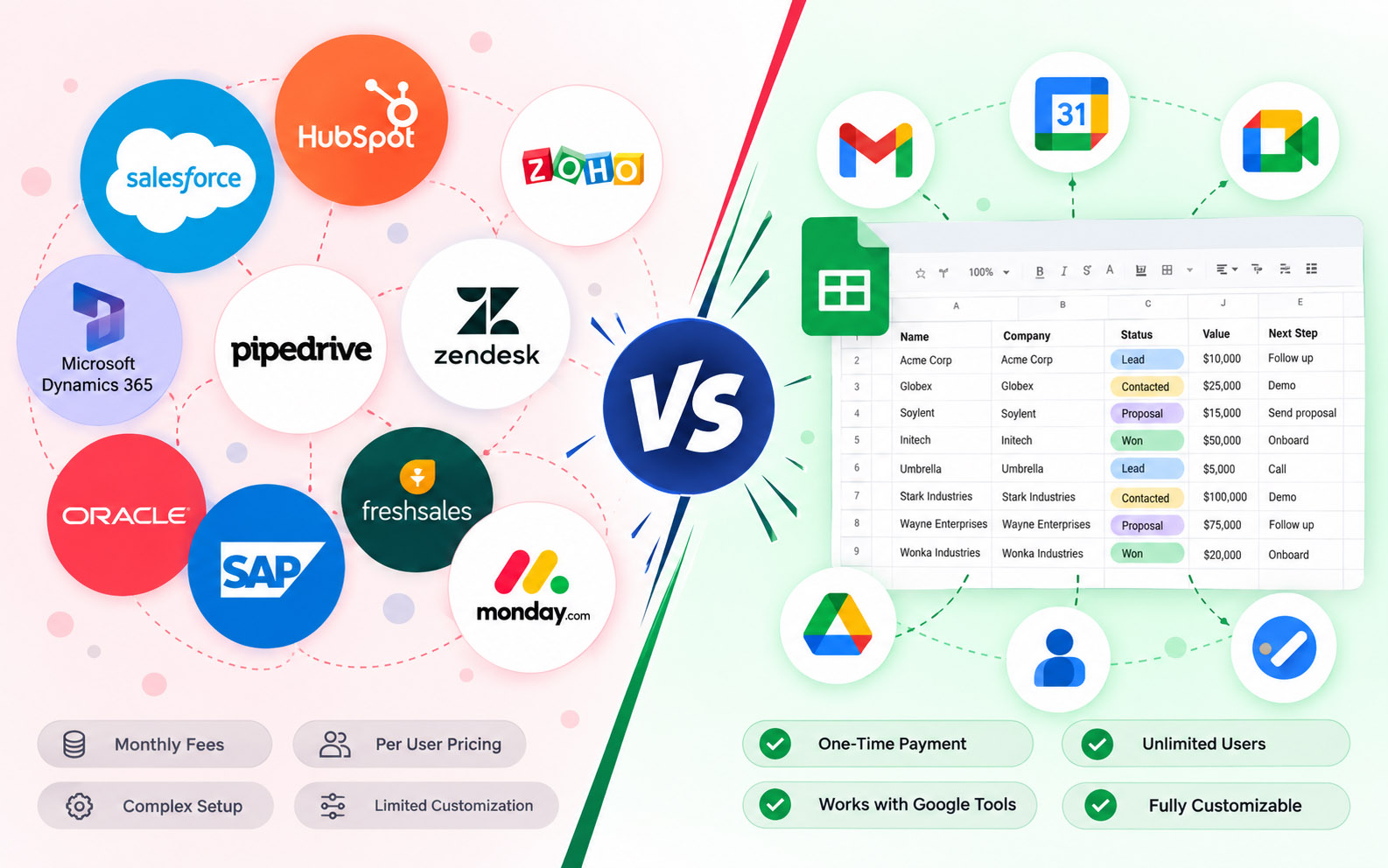 Google Sheets CRM