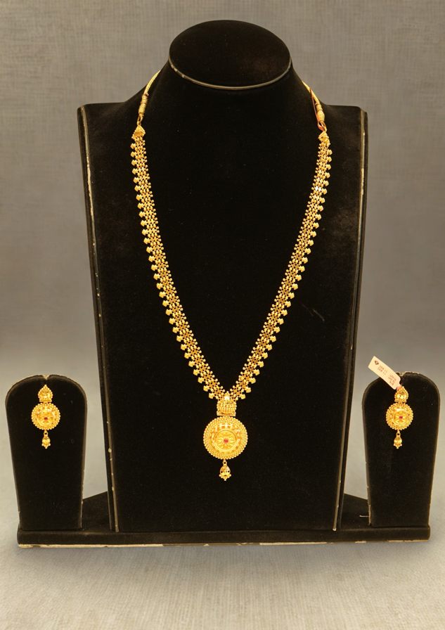 Indian Long Haram Necklace Set