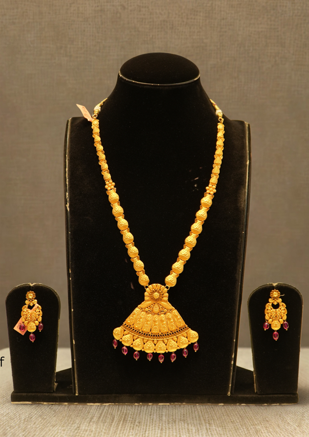 Gold Long Haram Necklace