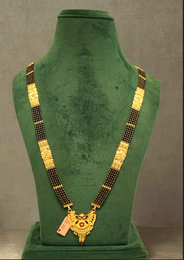long gold mangalsutra