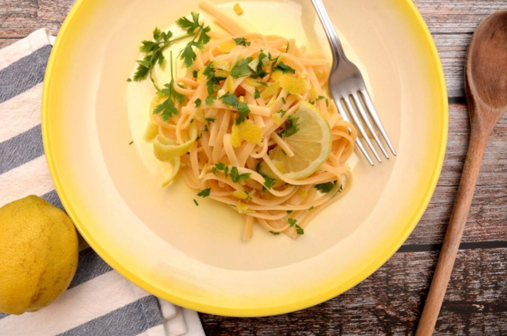 Fettuccine al pesto di limone 