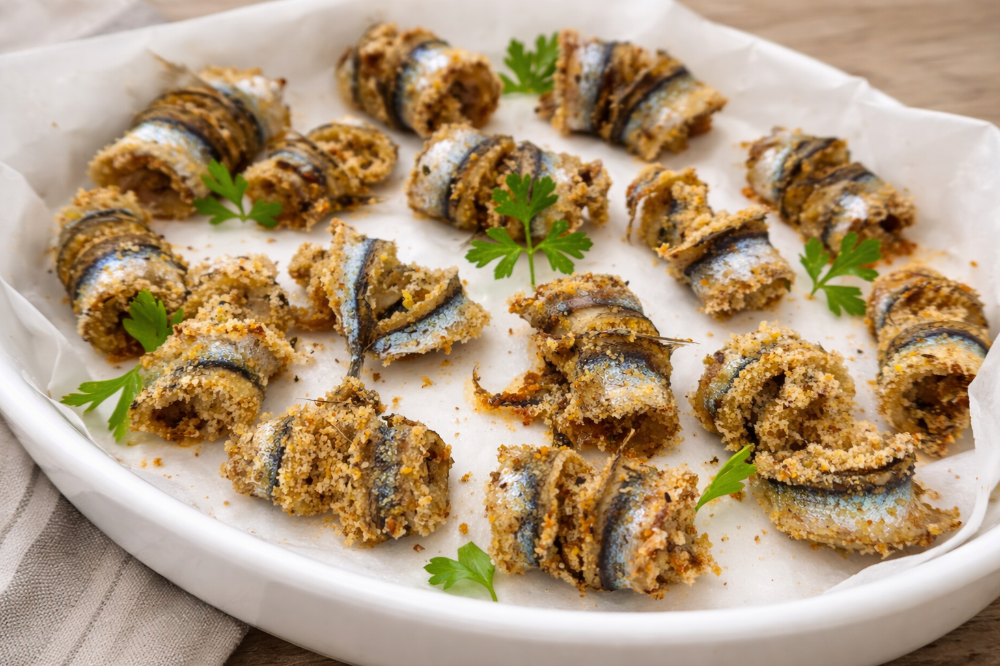 Involtini di Alici al Forno