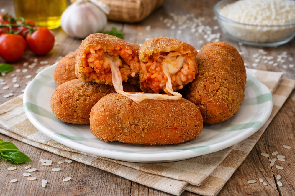 Supplì al pomodoro con cuore filante