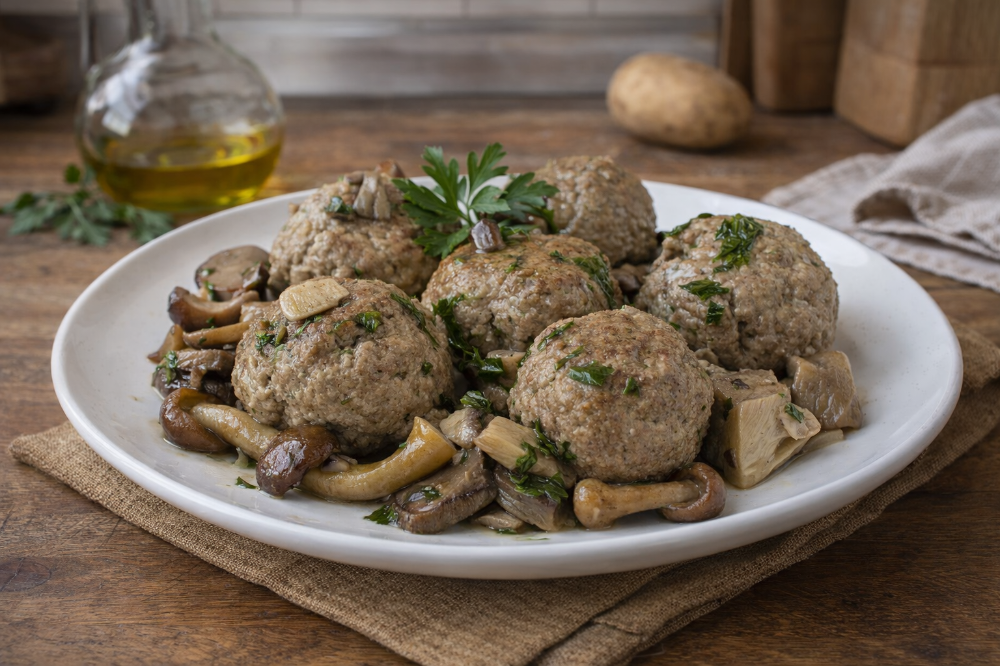 Polpettine di Funghi e Parmigiano