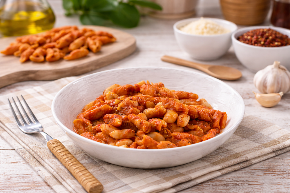 Cavatelli al pomodoro e ’nduja