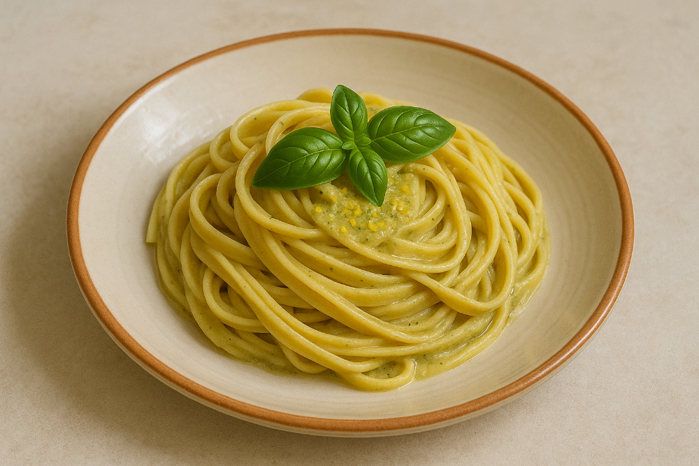 Fettuccine al pesto di limone 