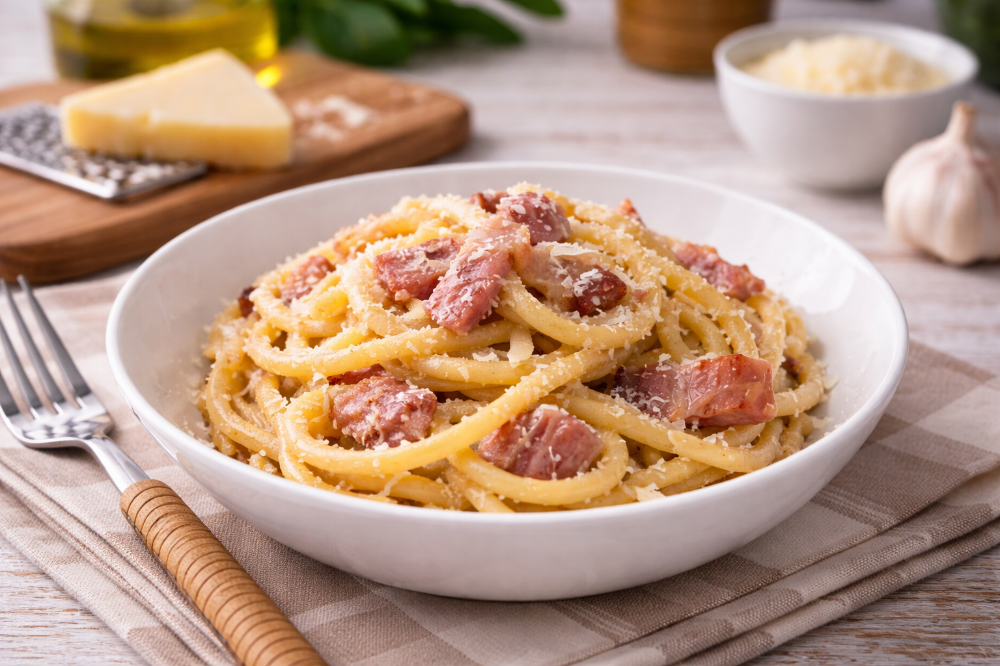 Bucatini cipolla e pancetta
