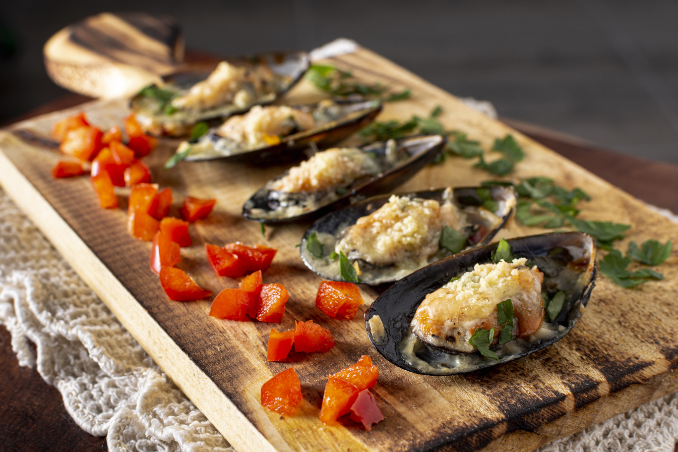 Cozze gratinate