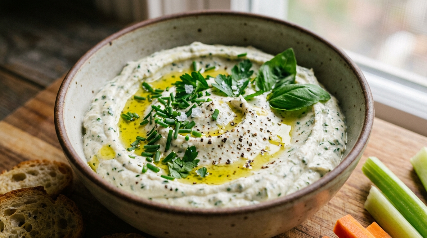 Mousse di ricotta alle erbe