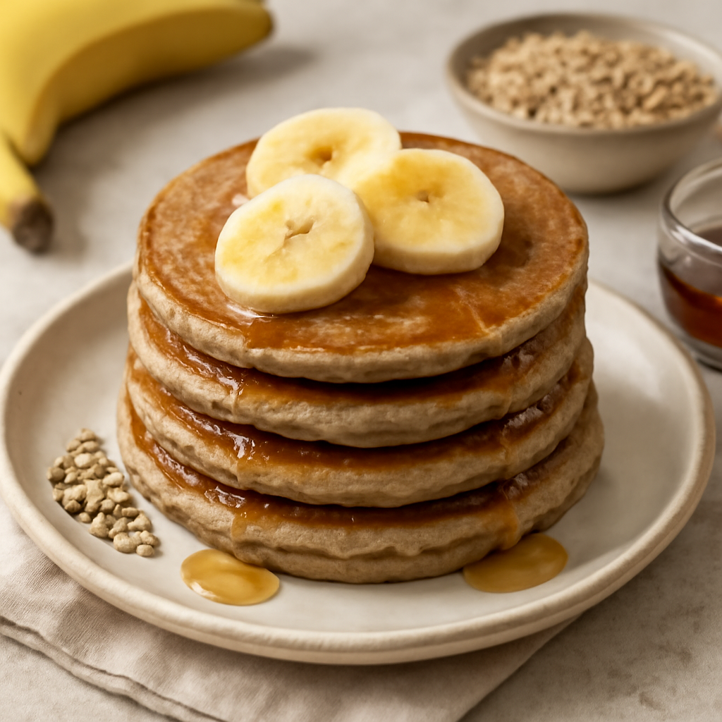 Pancake di banana e grano saraceno