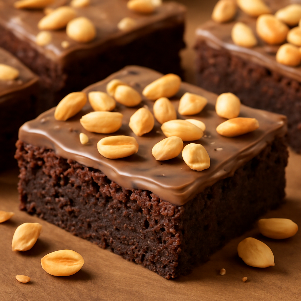 Foto di Brownie al cioccolato al latte e arachidi