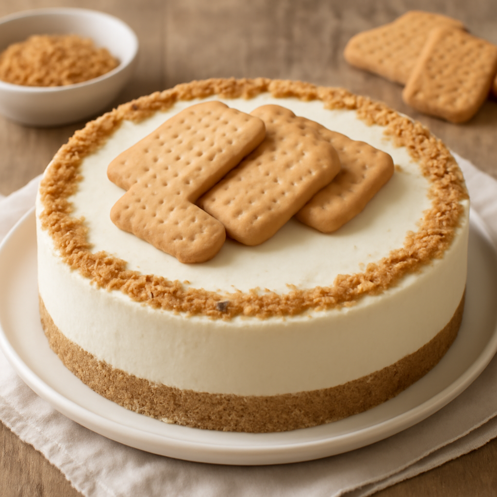 Foto di Cheesecake fredda ai biscotti secchi