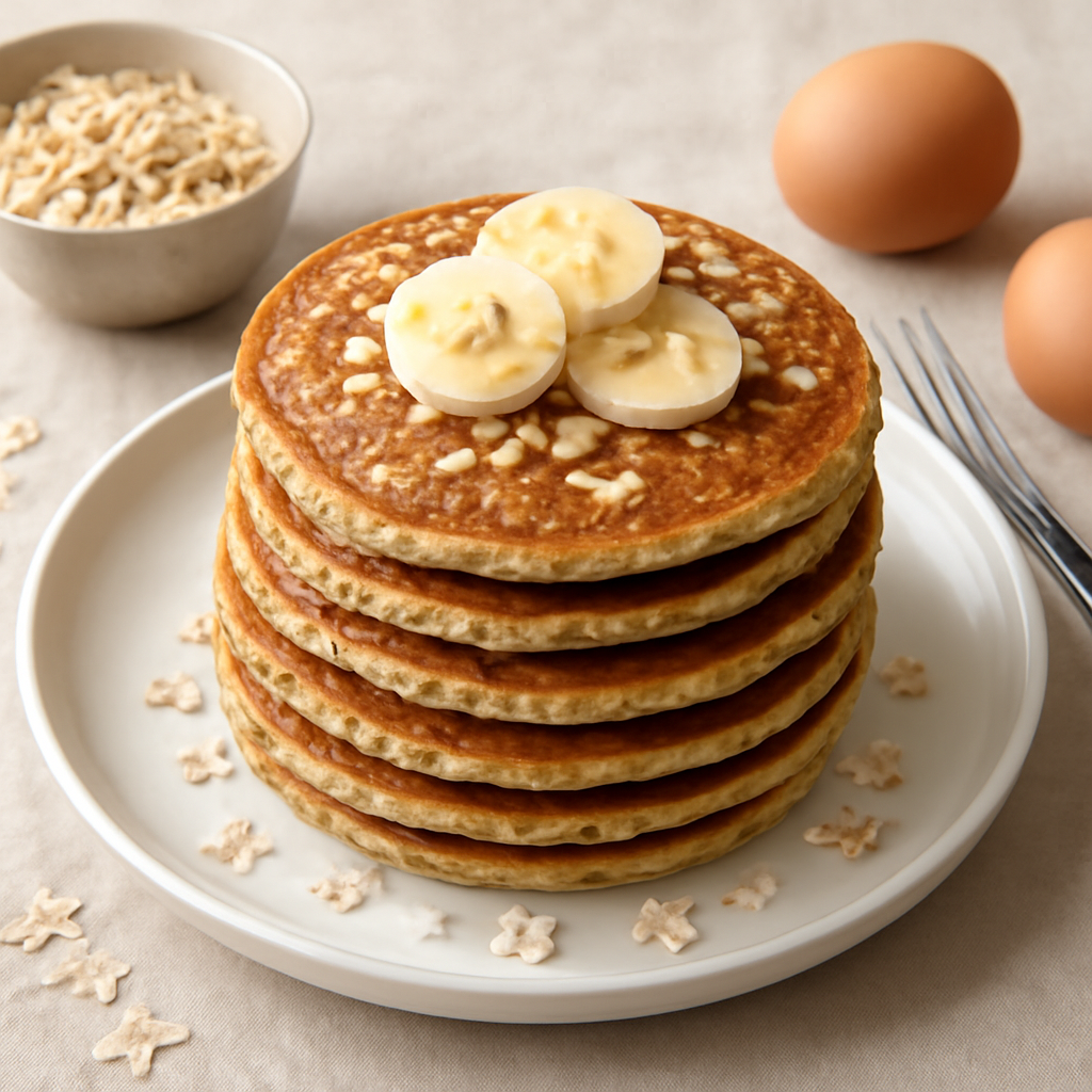 Pancake di avena e uova