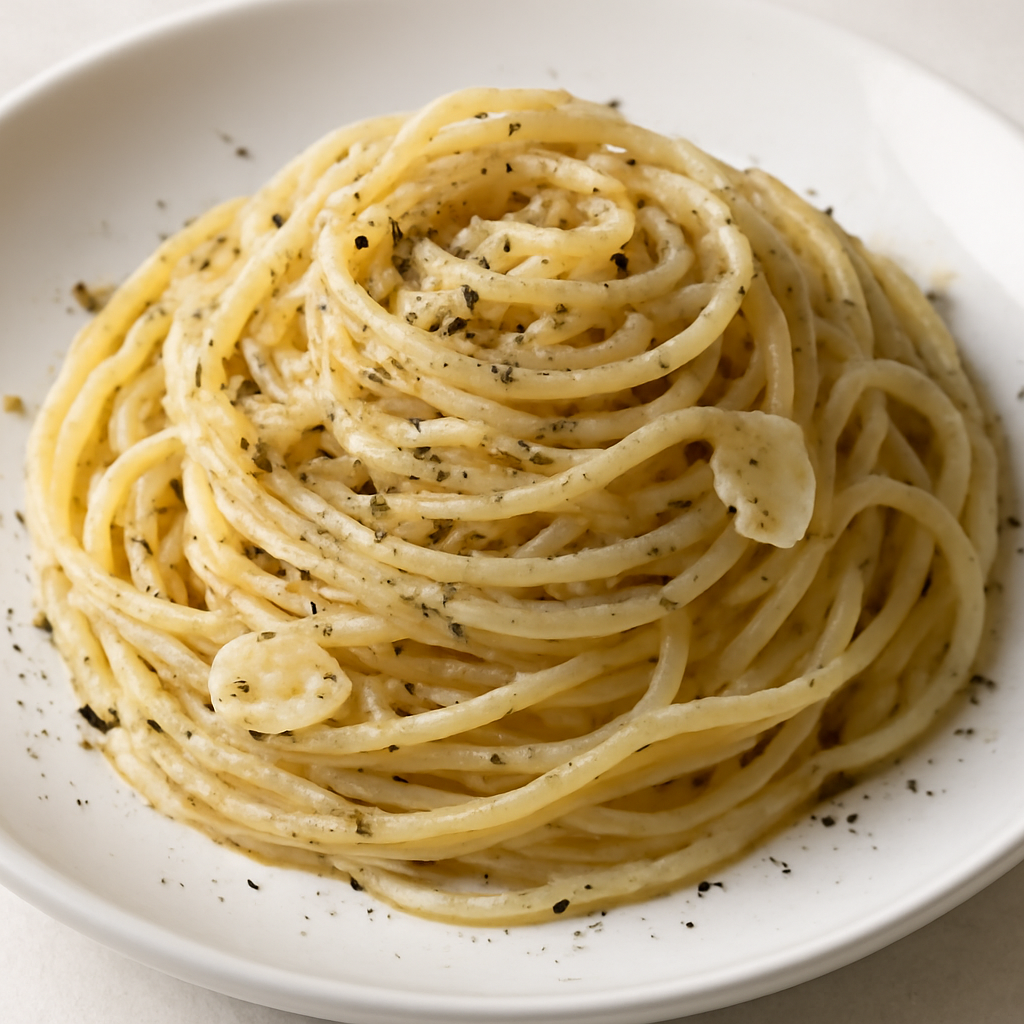 Spaghetti aglio e pepe