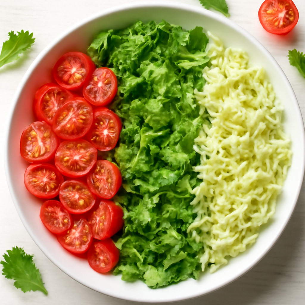 Insalata croccante tricolore