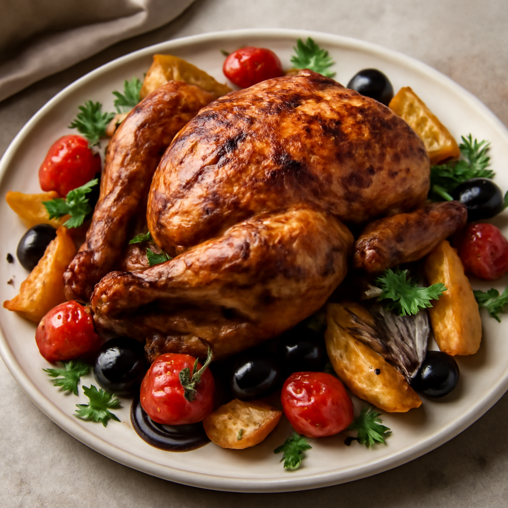 Pollo arrosto mediterraneo