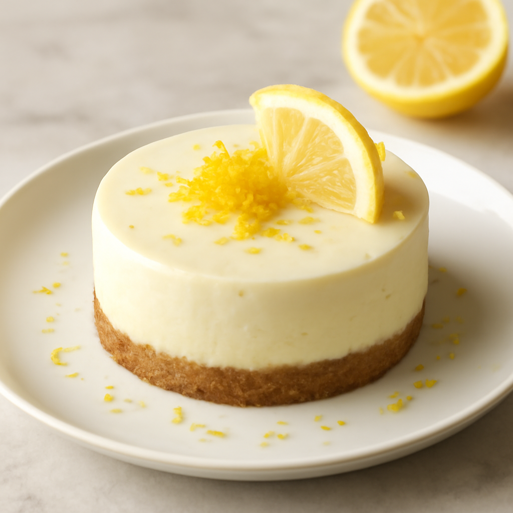 Cheesecake al limone monoporzione