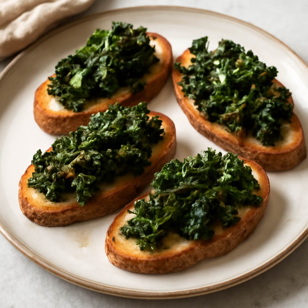 Crostini di pane e cavolo