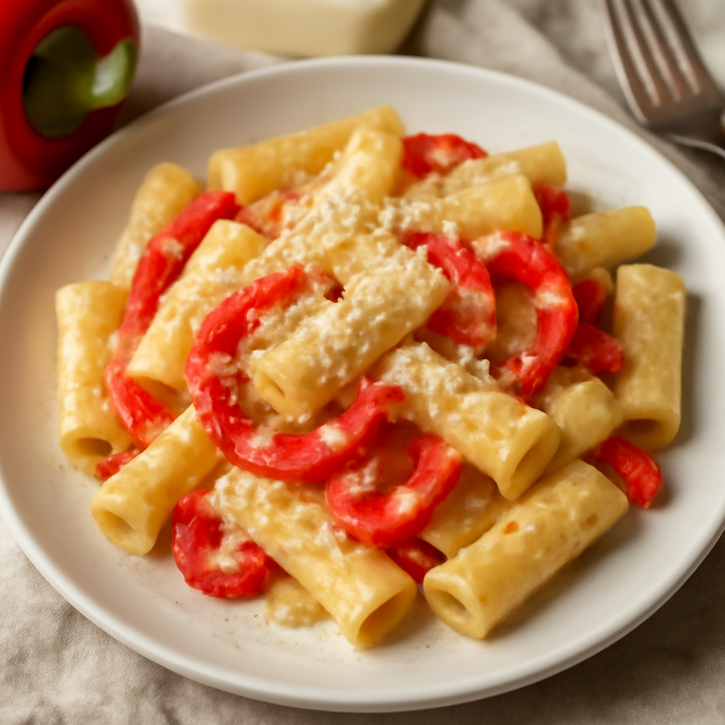 Pasta ai peperoni e formaggio