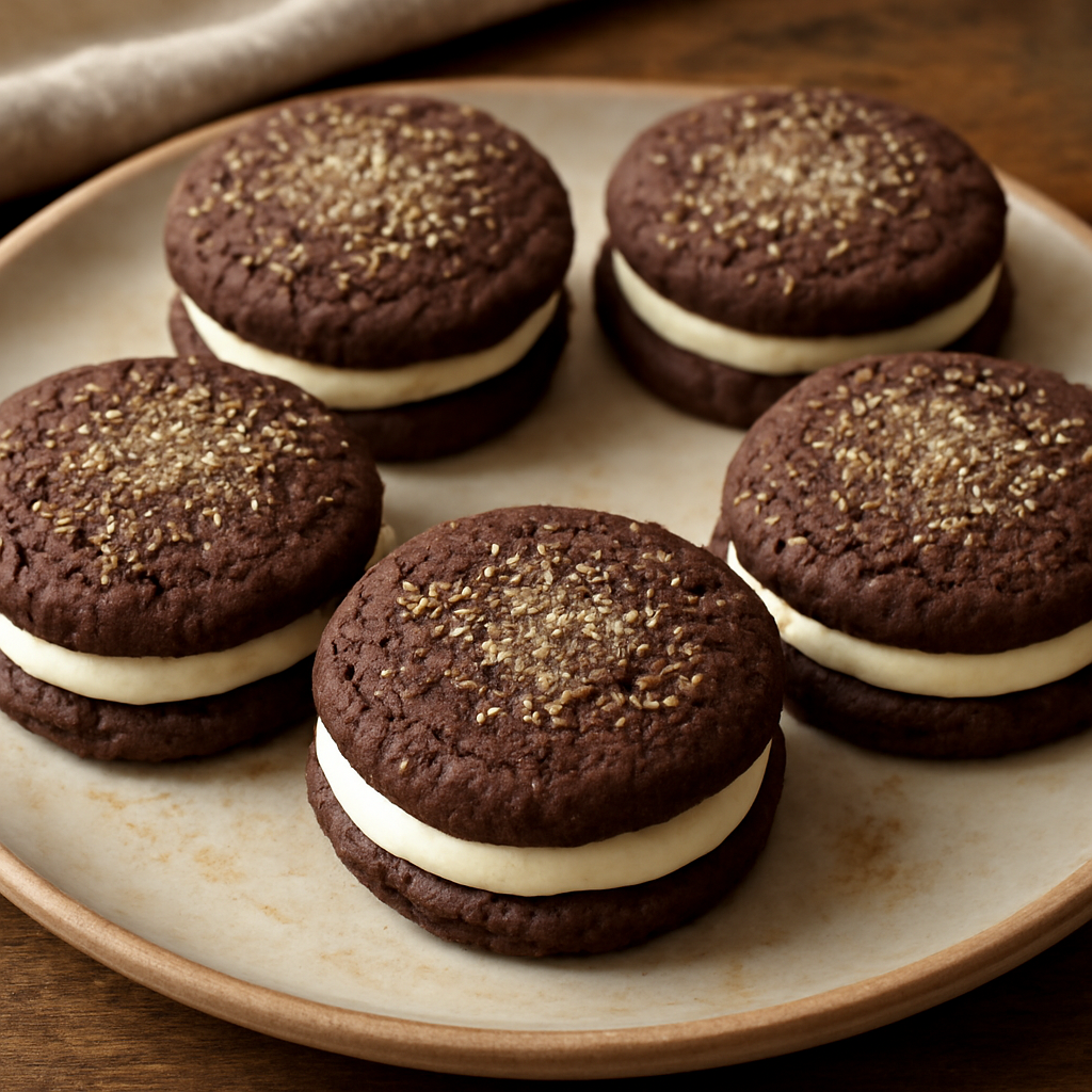 Biscotti al cacao e Philadelphia con zucchero di canna