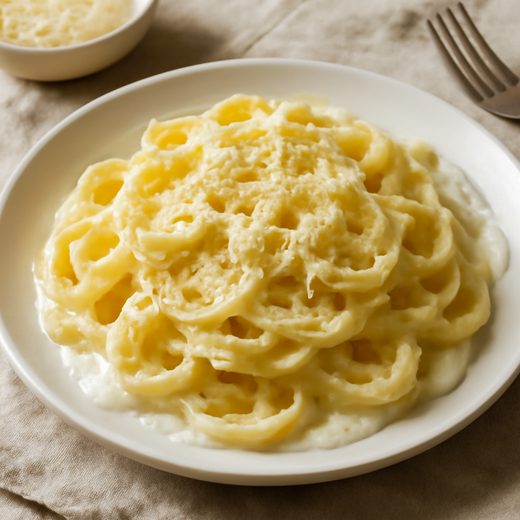 Foto di Pasta cremosa al formaggio e panna