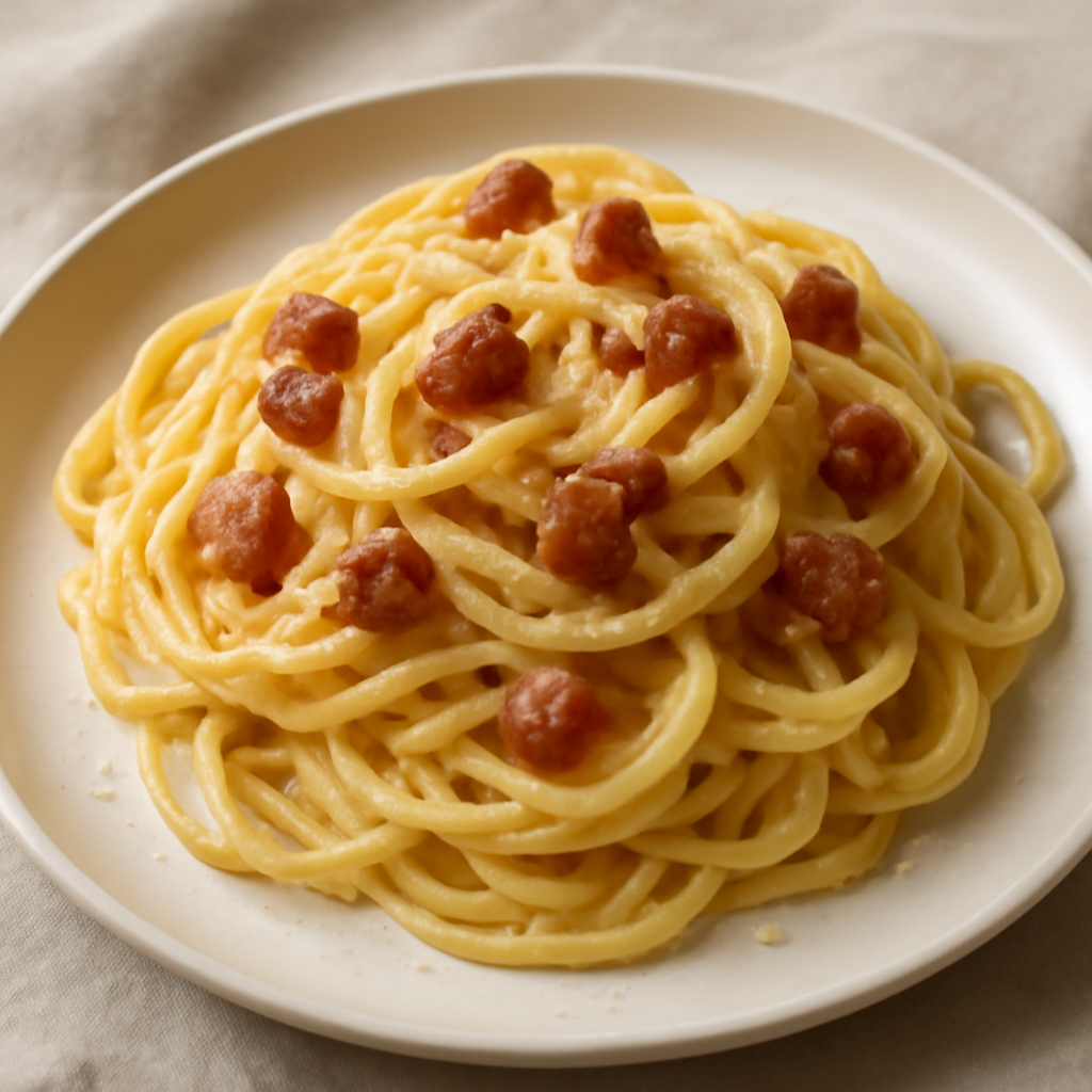 Pasta alla carbonara cremosa