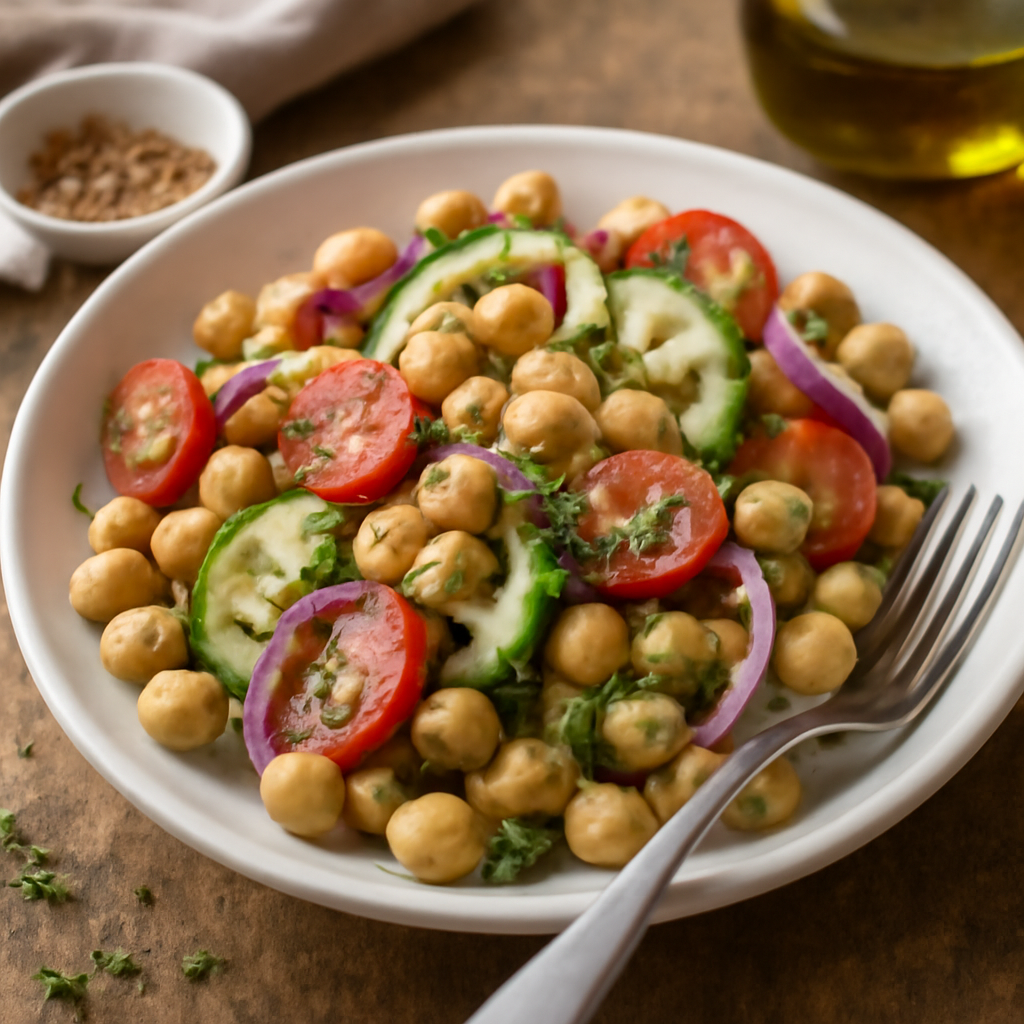 Insalata di ceci in scatola