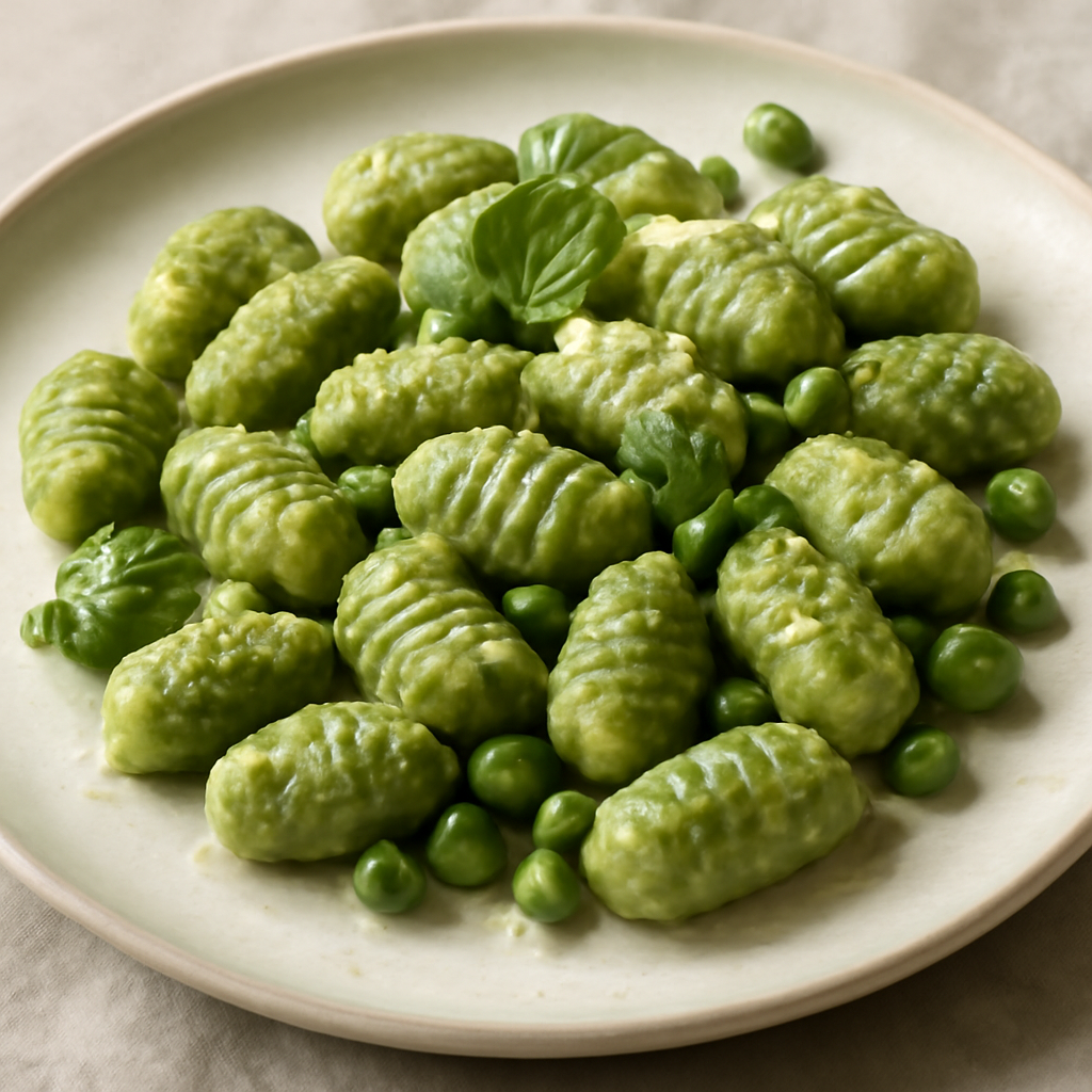 Gnocchi di piselli vegan
