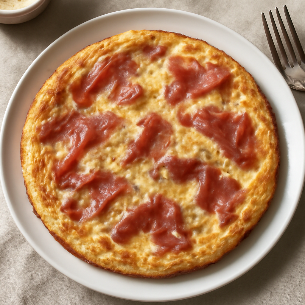 Frittata prosciutto e formaggio