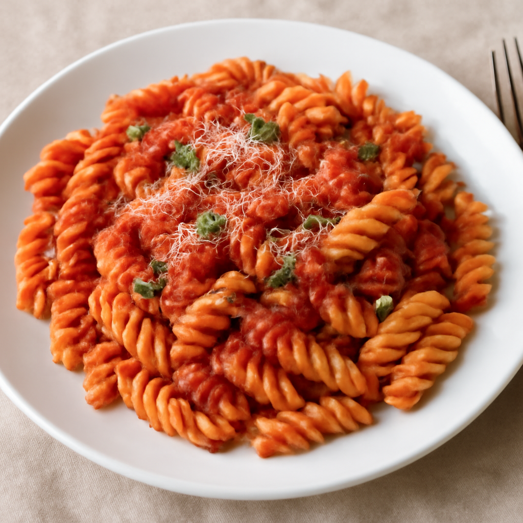 Fusilli al sugo di pomodoro