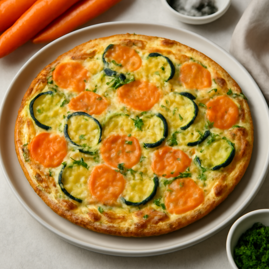 Foto di Frittata di carote, zucchine e formaggio