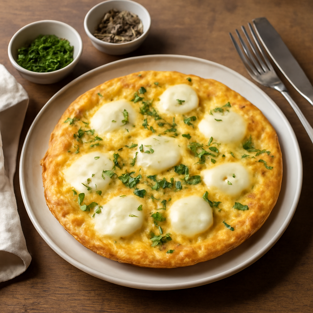 Frittata con mozzarella