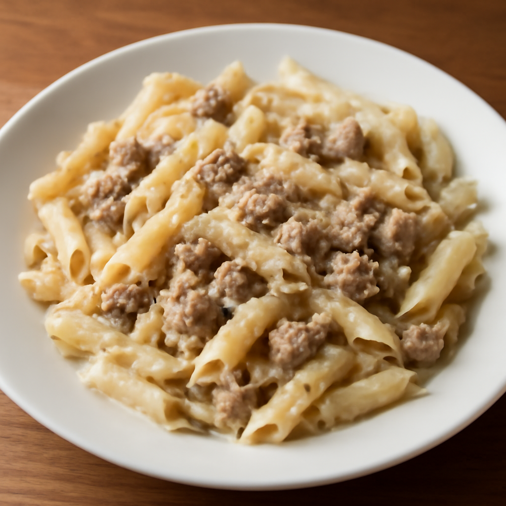 Foto di Pasta salsiccia e panna