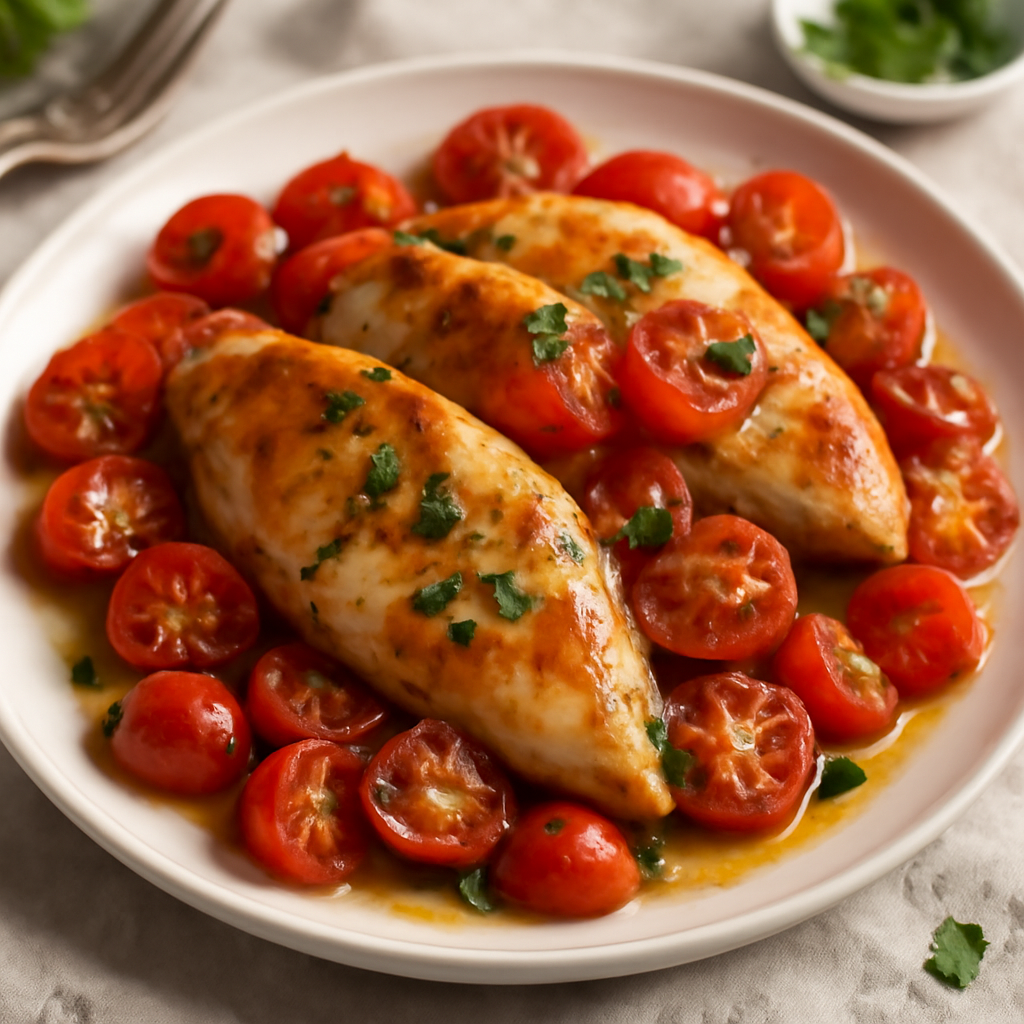 Petto di pollo ai pomodorini