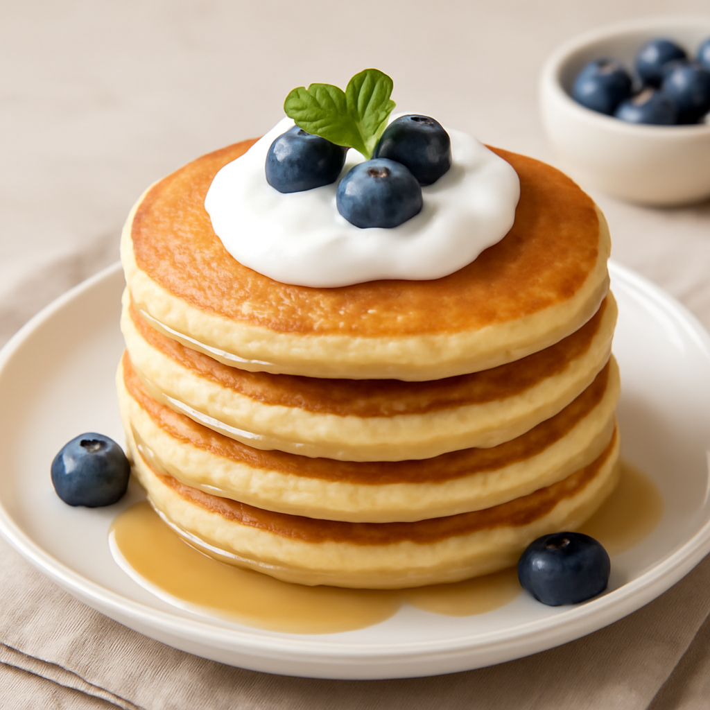 Pancake soffice con yogurt
